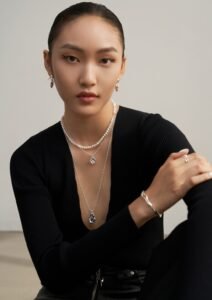 Mirror Lake S925 Sterling Silver Double Layer Necklace – Pearl & Beaded Chain with Lake Pendant - Image 3