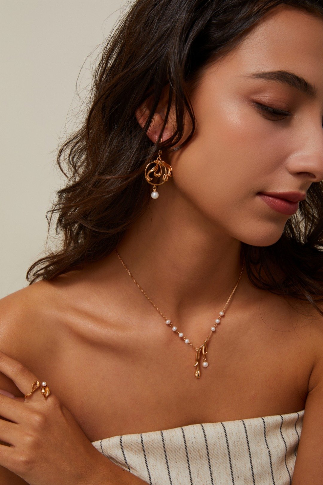 The secret weapon to enhance your elegance | S925 tulip pearl ring - Image 2