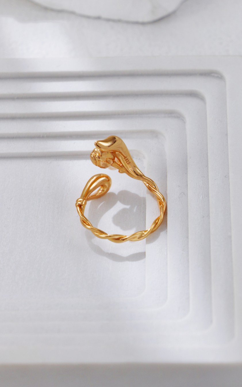 The secret weapon to enhance your elegance | S925 tulip pearl ring - Image 4