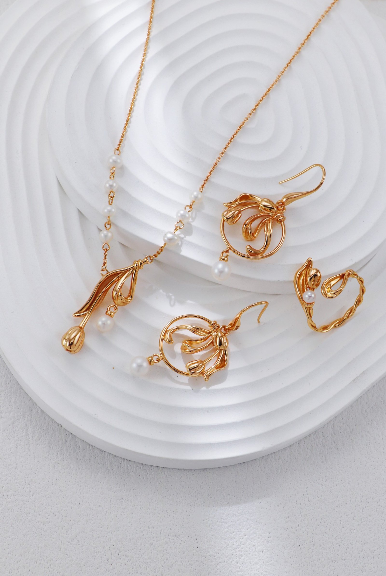 The secret weapon to enhance your elegance | S925 tulip pearl ring - Image 5